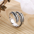 Anello Piuma Stile Etnico Donna