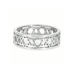 Пръстен за жени със символични <span data-glossary-id="etoiles_de_david">звезди на Давид</span> от сребро