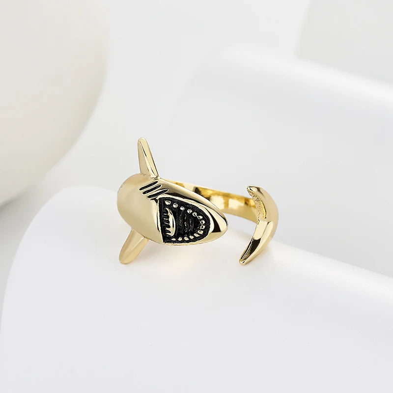 Anello Squalo per Donna oro