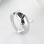 Anello Squalo per Donna argento
