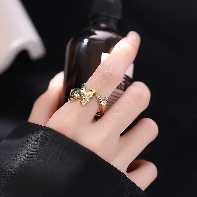 Hammerhai Ring Gold
