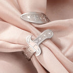 Ring mit Ali Zulfiqar Schwert arabisches Symbol Silber