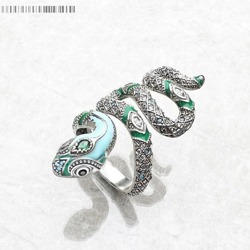 Slange Ring Emerald - Exception®
