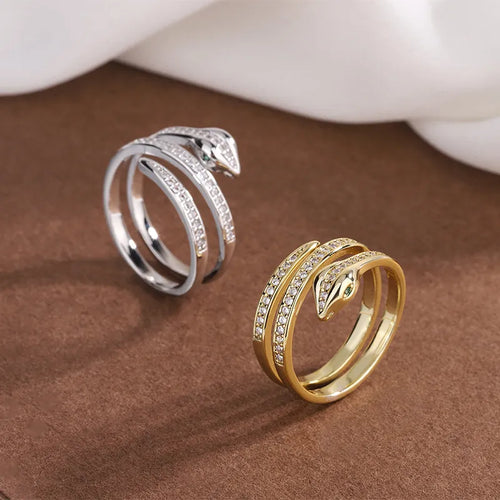 Slange Ring Reptil Kvinde