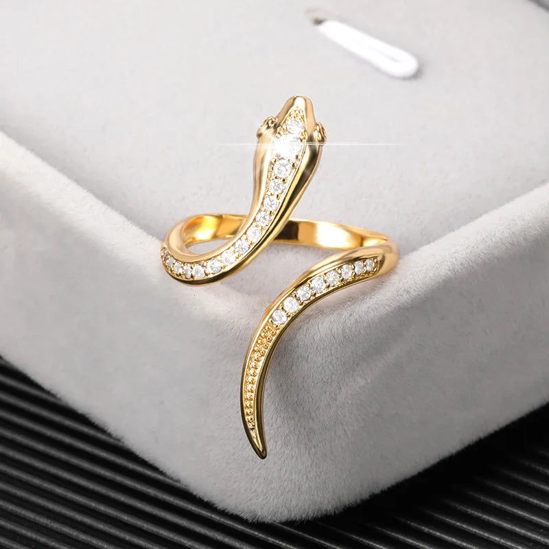 Anello Serpente Stilizzato Donna oro