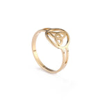 Bague Triquetra Noeud de la Trinité Irlandais or 
