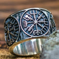 Vikingų Vegvisir žiedas 