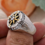 Bague Vintage Boussole Rose des Vents