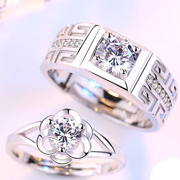 Anelli per Coppie Anello Fiore donna