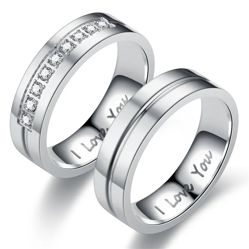 Ringe für Paare Love Ring Silber