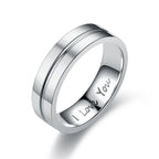 Ringe für Paare Love Ring Silber ohne Diamanten