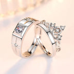 Ringe für Paare Königin Ring und Zirkon
