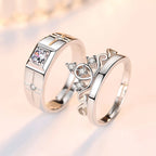 Ringe für Paare Königin Ring und Zirkon