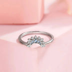Ringe für Paare Sonnenring mit Mond-Zirkonia