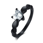 Anelli per Coppie Cuore Anello Romantico e Zircone nero