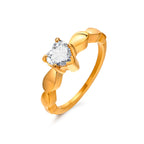 Anelli per Coppie Cuore Anello Romantico e Zircone oro donna