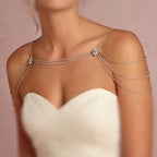 Schulter-Schmuck für Damen - Schlüsselbein- & Schulterkette Silber