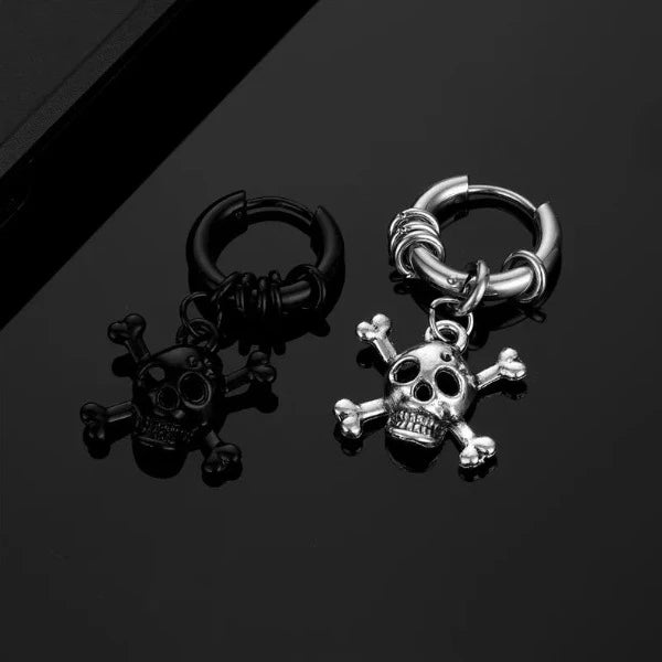 Ohrstecker Totenkopf Stahl