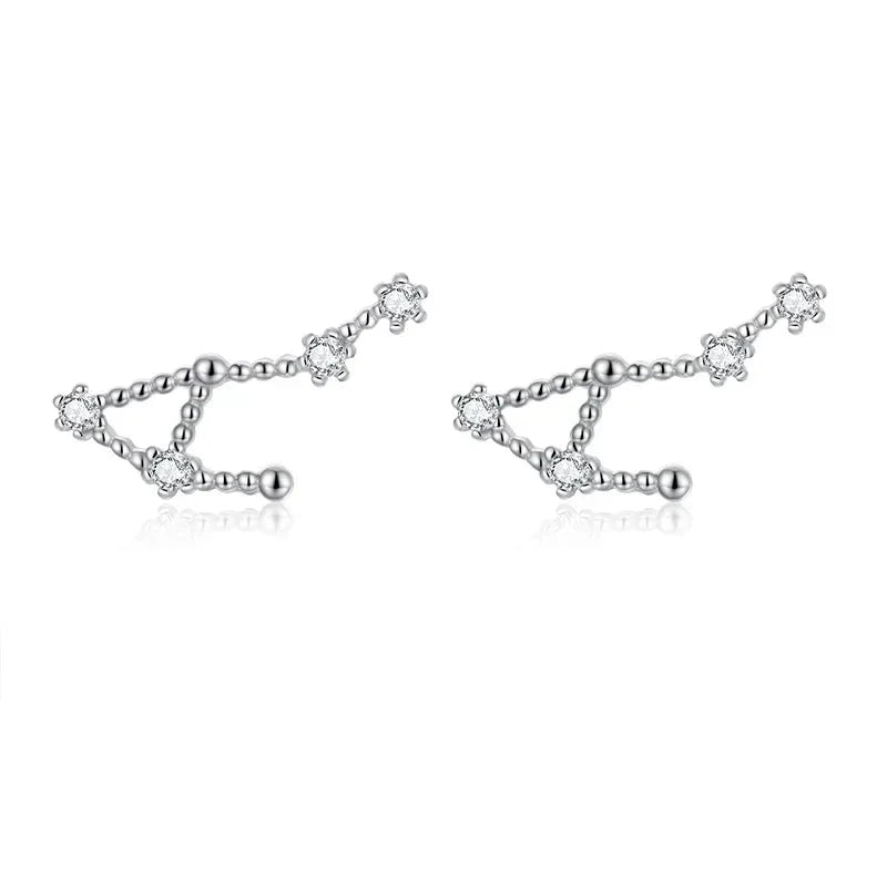 12 Constellations Zodiac Sign Earrings for Women Libra