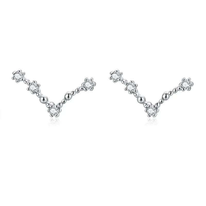 12 Constellations Zodiac Sign Earrings for Women Aries