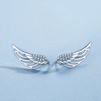 Boucles d'oreilles ailes d'ange femme