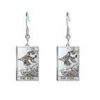 Boucles d'oreilles carte de tarot