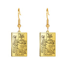 Boucles d'oreilles carte de tarot