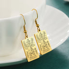 Boucles d'oreilles carte de tarot