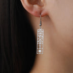 Orecchini Cartucce Geroglifiche Egitto argento stile A