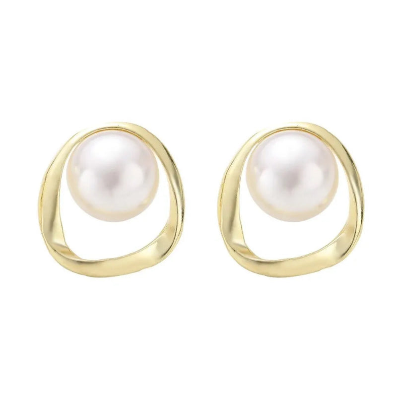 Boucles d'Oreilles Clou avec Perle