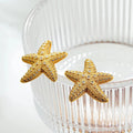 Boucles d'Oreilles Clou Coquillage Etoiles de Mer Femme