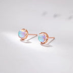 Boucles d'Oreilles Clou Femme Pierre de Lune