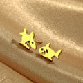 Ohrstecker Hai Gold