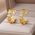 Shell earrings for women gold