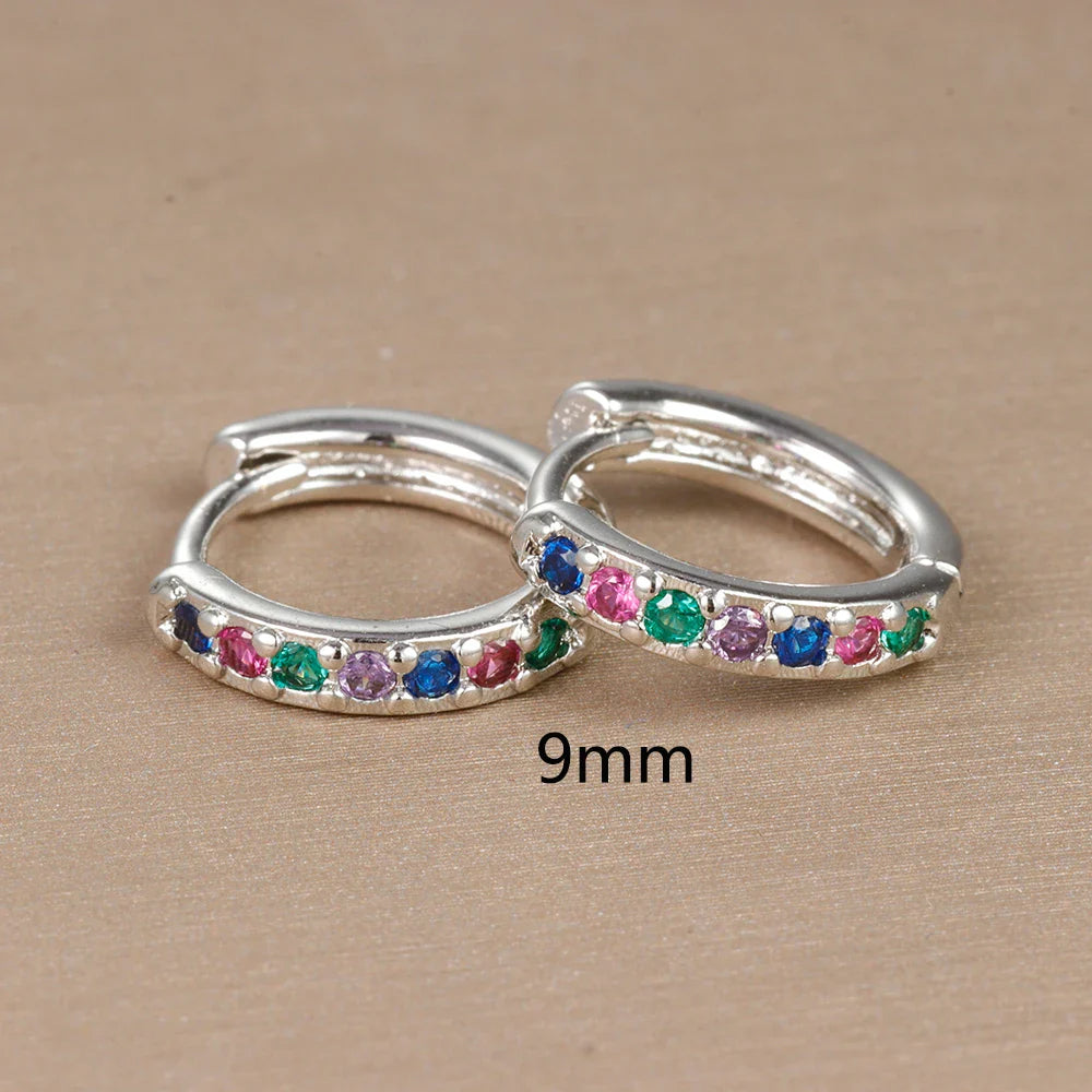 Boucles d'oreilles femme arc-en-ciel