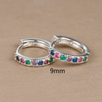 Boucles d'oreilles femme arc-en-ciel