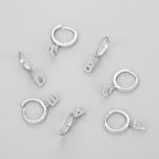 Boucles d'oreilles créoles avec initiale