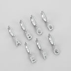 Boucles d'oreilles créoles avec initiale
