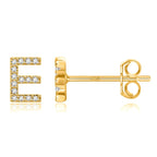 Boucles d'oreilles initiale or e