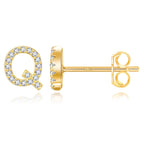 Boucles d'oreilles initiale or q