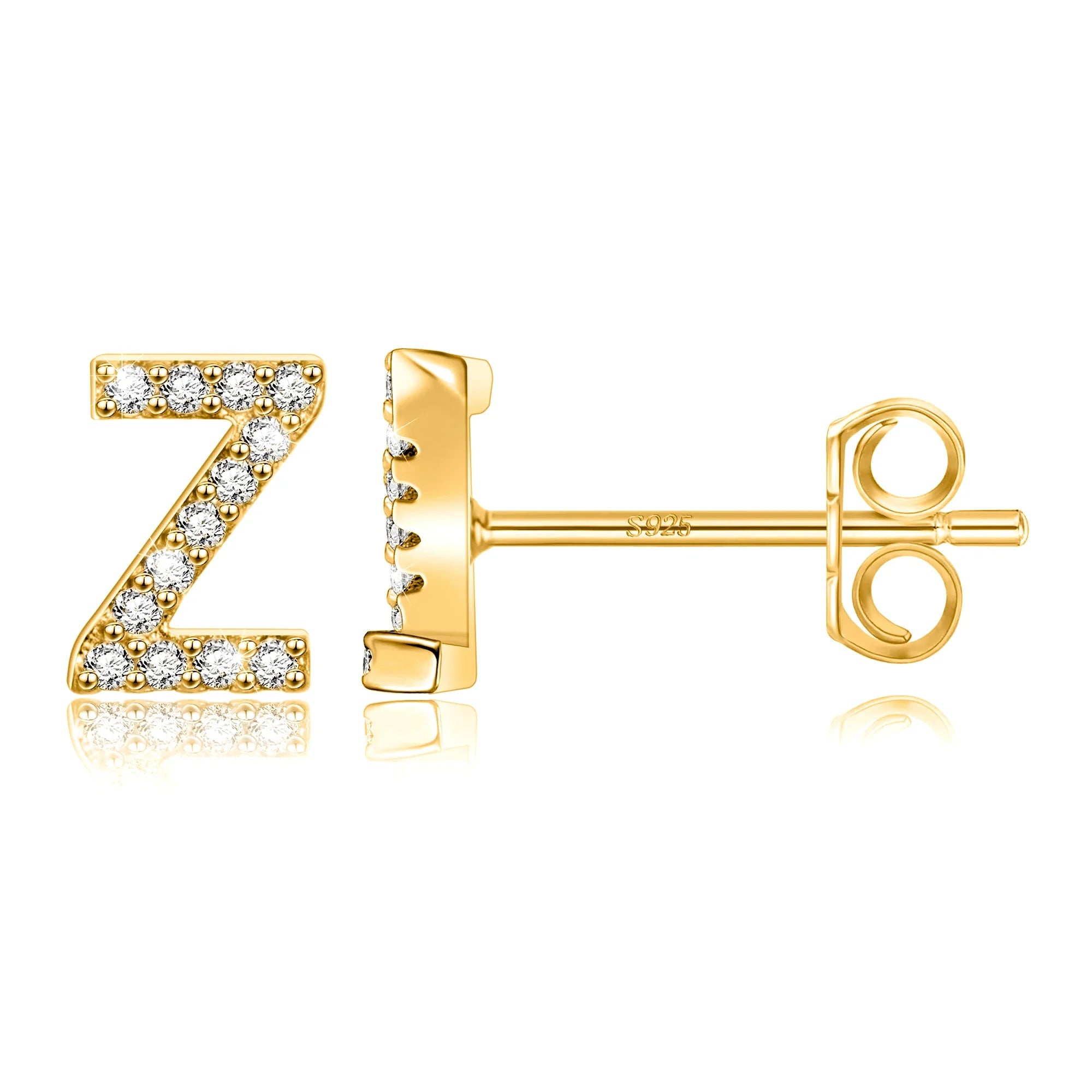 Boucles d'oreilles initiale or z