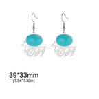 Persian Arabic dangling earrings silver