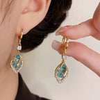 Sky blue dangling earrings 