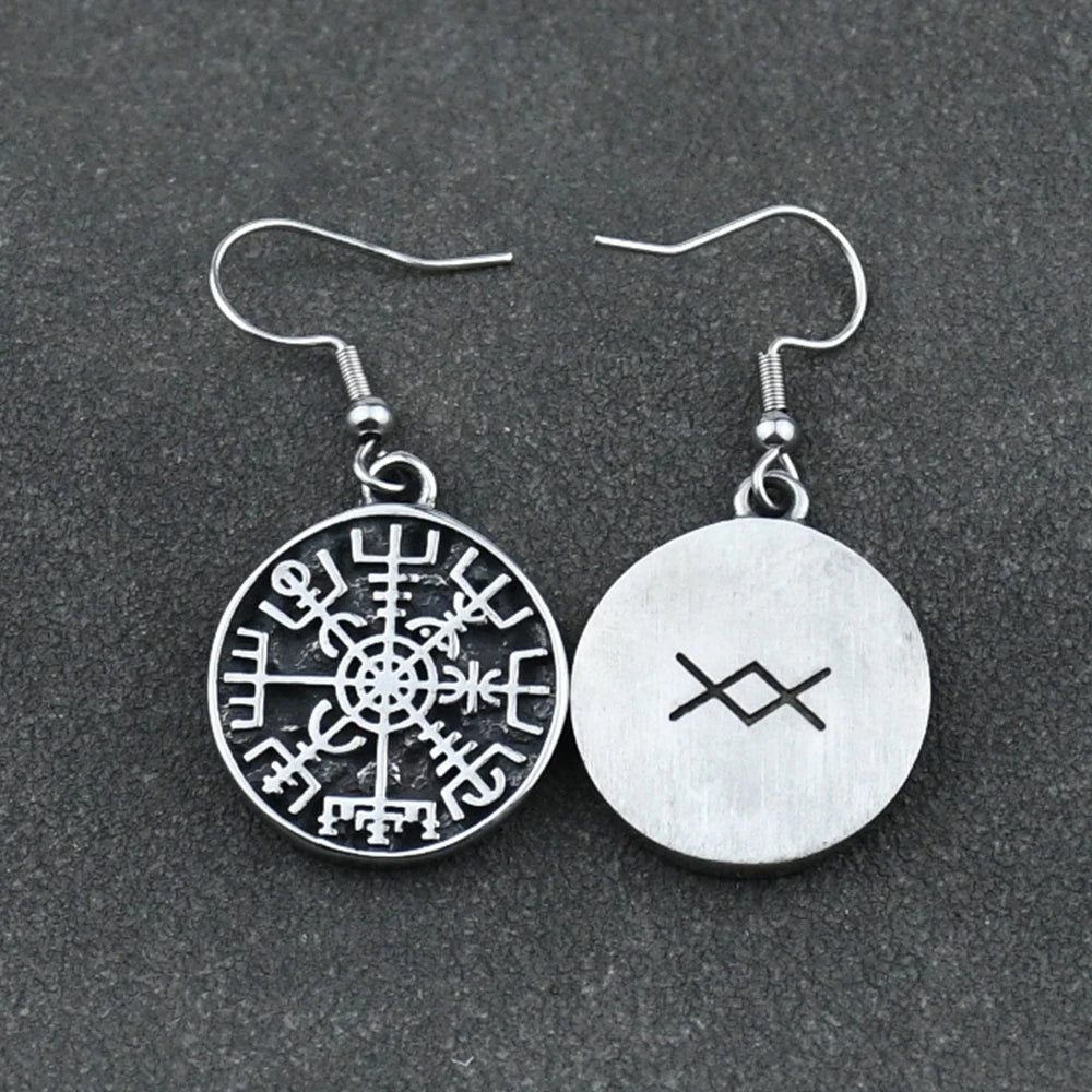 Viseće naušnice Kompas Vegvisir Viking 