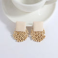 Bohemian Style Dangling Earrings with Natural Effect 