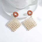 Bohemian Style Dangling Earrings with Natural Effect 