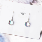 Boucles d'oreilles pendantes pierre de lune éclat céleste