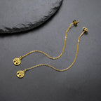 Boucles d'Oreilles Pendantes Pour Femme Arbre de Vie or