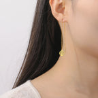Boucles d'Oreilles Pendantes Pour Femme Arbre de Vie or