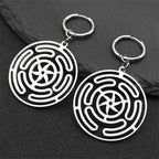Boucles d'Oreilles Pendantes Roue d'Hécate Strophalos Femme